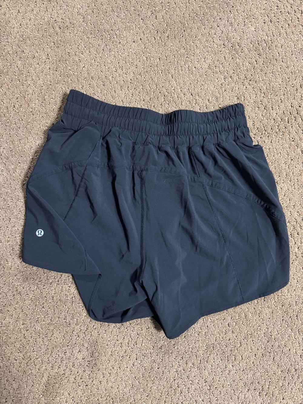 lululemon athletica Navy Performance Running Shorts - Picture 3 of 3